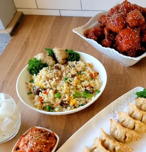 The Gangnam Couple platter, plated for two